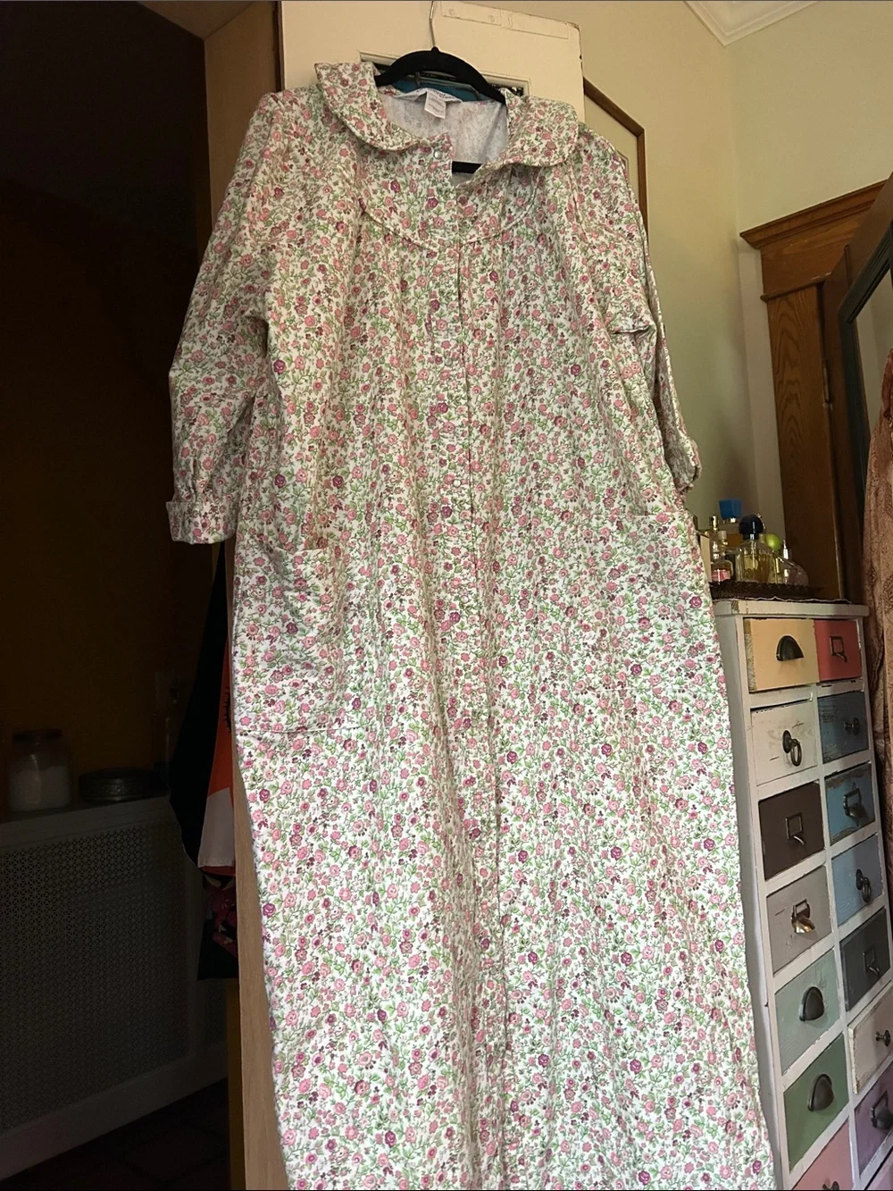 Vermont County Store 100% cotton Flannel floral nightgown size L - Picture 1 of 3